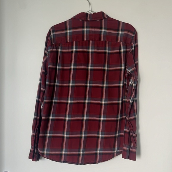 American Eagle Super Soft Plaid Red Button Up Flannel Shirt (DISCONTINUED) - Picture 2 of 8